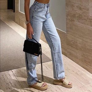 White Fox Boutique straight leg denim jeans